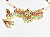 Tanzima Pachi Kundan Necklace - The Pashm